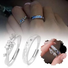 Rings Starry Night Couple Night Glow Rings Elegant Exquisite Rings New H0 R K8M7