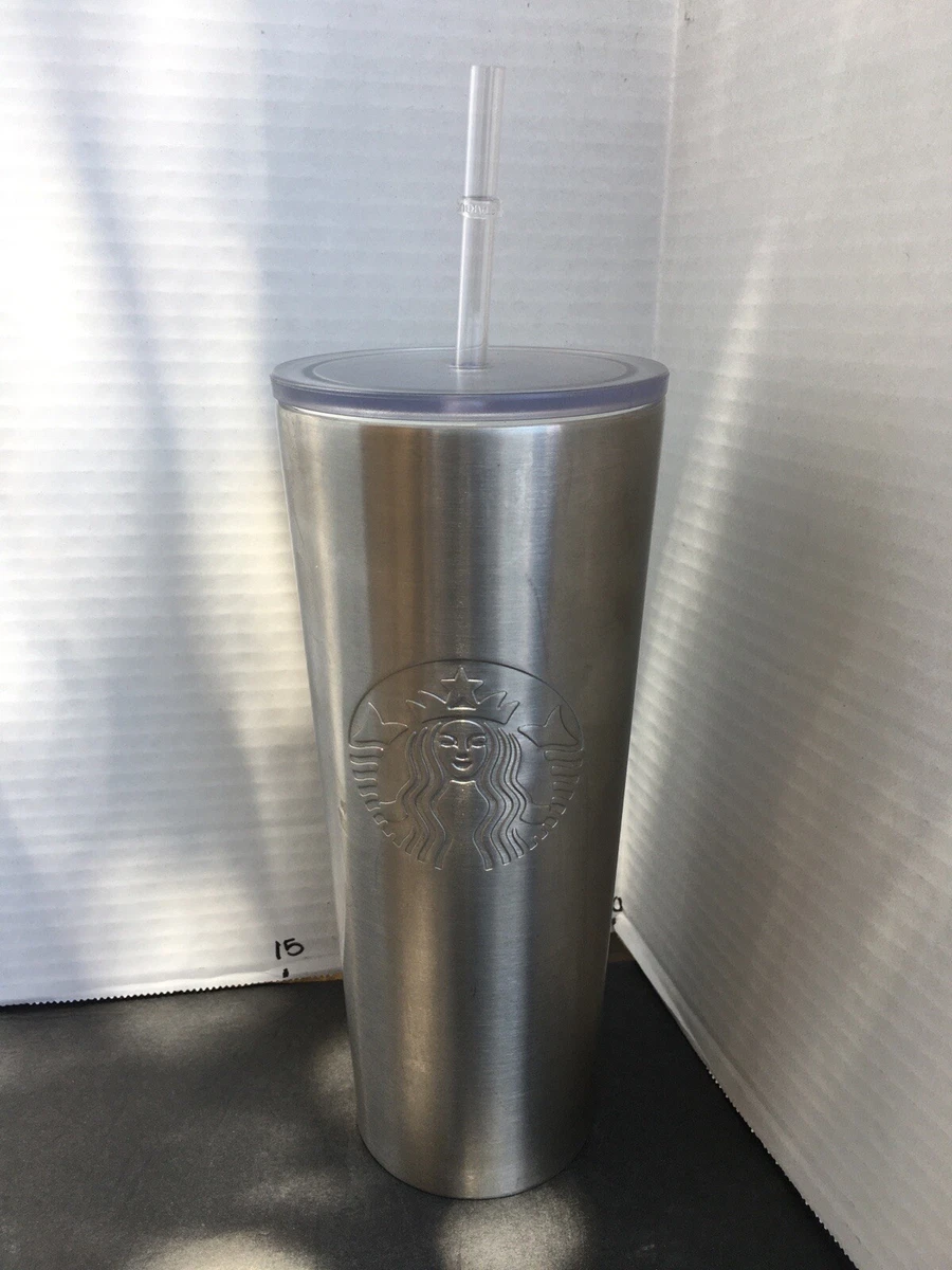 NWT Starbucks Tumbler White Pearl Ivory Marble Dome Top 24, 49 OFF