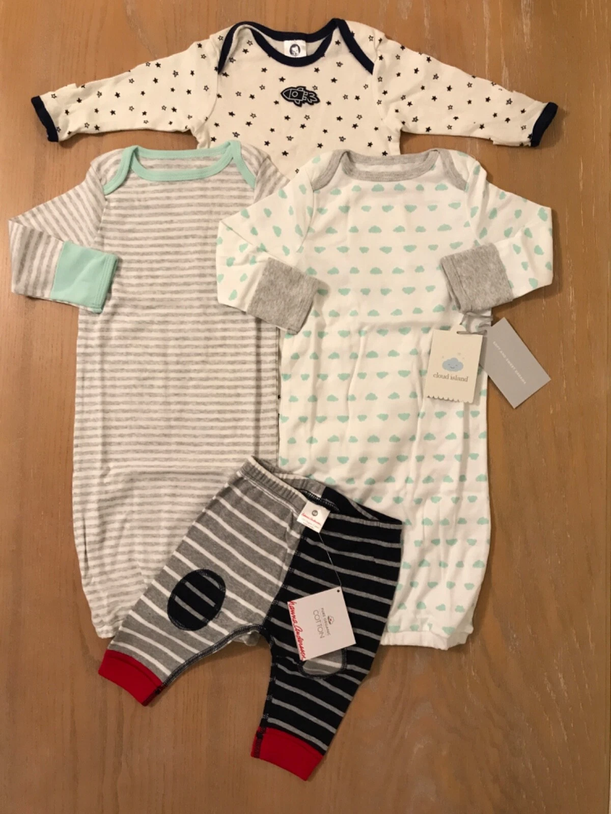 Hanna Andersson/Others Infant Boy Clothing Lot of 4 (3 New) Size 0-6, 3-6 Months