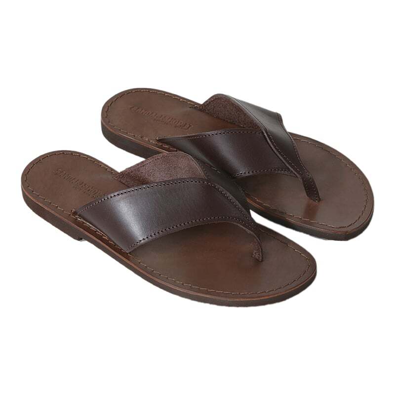 Chanclas Hombre de Piel Auténtica Y Cuero - Marca Sandalias Salentini