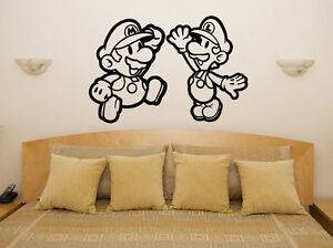 Paper Mario Luigi Gaming Wii Gamecube Bedroom Decal Wall Sticker Picture