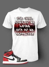 Graphic Sneaker Big Tall Sport Tee Shirt J1 BLACK TOE The Goal Pro Club Shaka