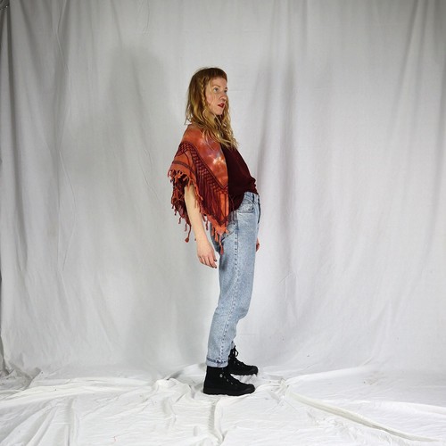 Shangri Love Elementi di stoffa Terra tiedye Shemagh Sciarpa Arafat - Picture 10 of 10