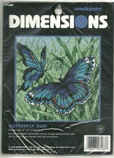 Dimensions Butterfly Duo Needlepoint Kit 7183 NIP