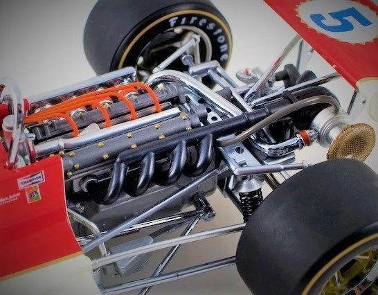 Formula 1 Classic Race Car Grand Prix Concept Hot Rod Built Model Promo18  - Image 3 of 4