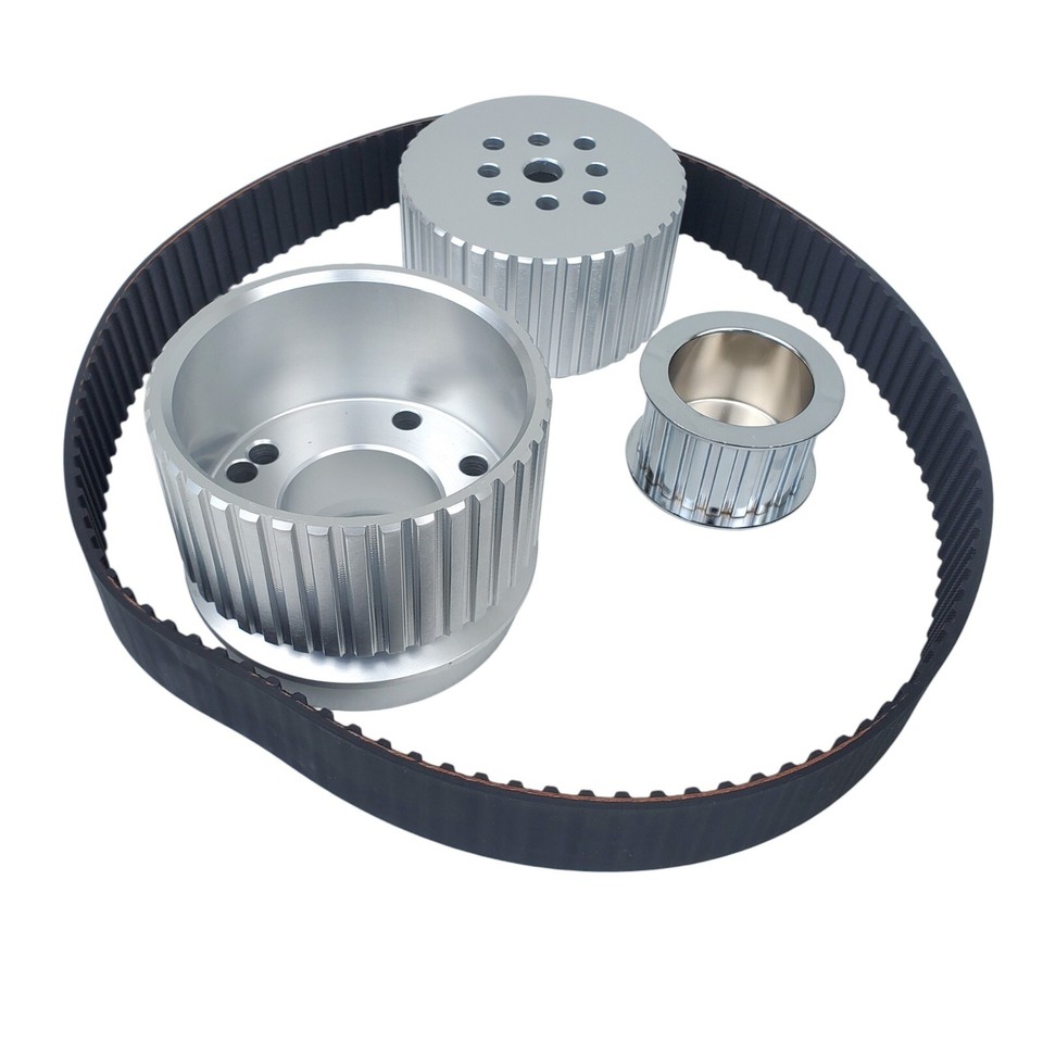 Pump In Style ICT Billet BBC Power Steering Pump Bracket - Adjustable For Big Block Chevy 454/502 V8 Water Pump Pulley - Foto 2