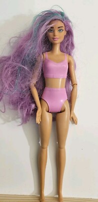 Barbie Cutie Reveal Pink Hair Doll Articulated 4 Ooak VGUC C416G