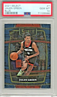 Jalen Green 20212/22 Panini Select Blue Rookie (#7) PSA 10 | eBay