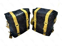 AEspares MilitäR Satteltaschen Set Schwarz FüR Royal Enfield Classic 350 500 Neu