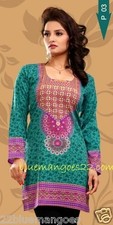 Indian Bollywood Kurta Kurti Designer Women Ethnic Dress Top Tunic Pakistani NEW