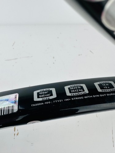 Prince O3 Speed Port Black Tennis Racquet 100 Sqin Head 3 Grip - Picture 3 of 5