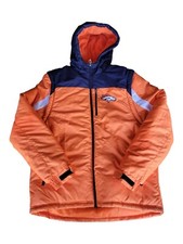  Fantastic Condition Orange Denver Broncos NFL Winter Jacket W Hood Youth XL