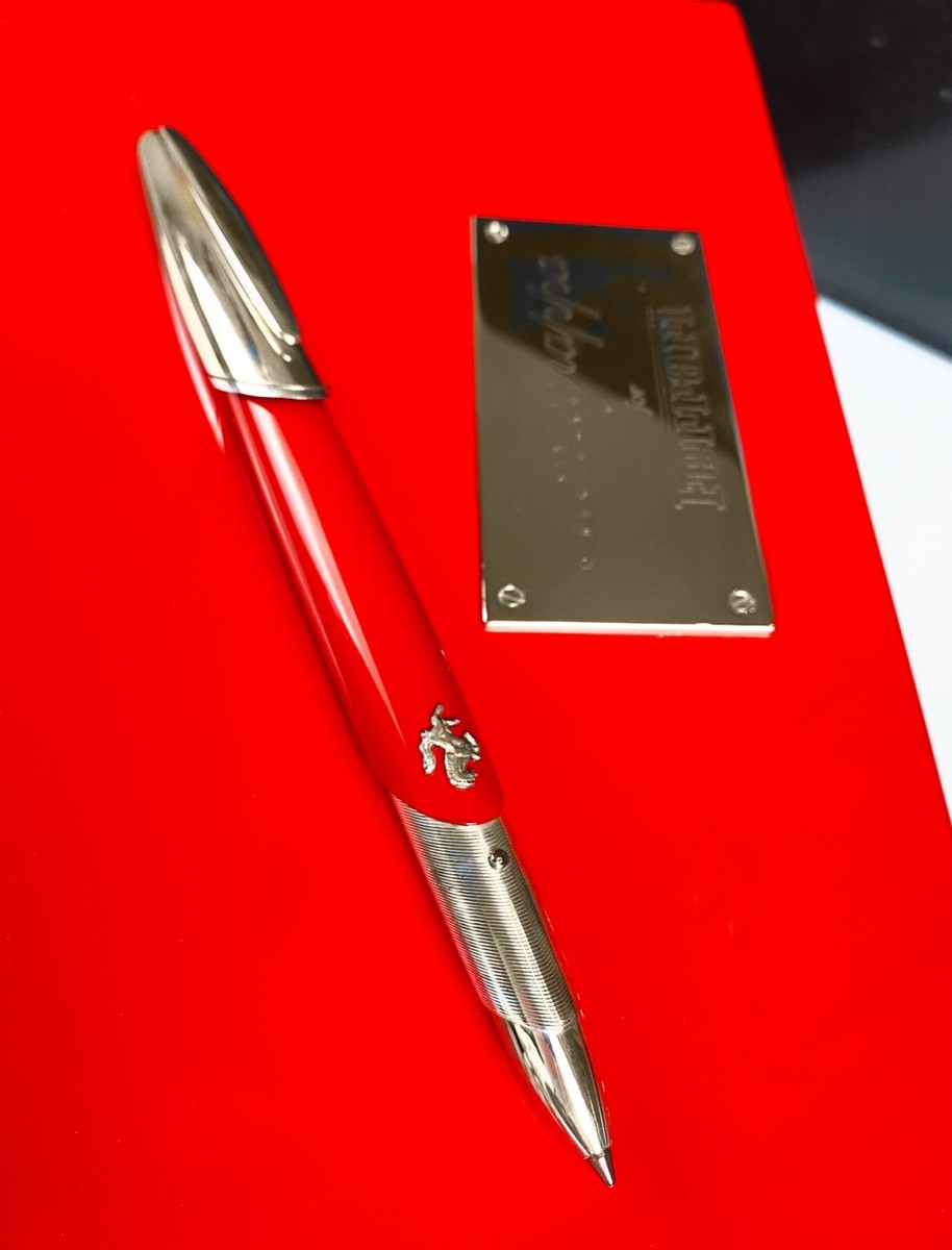 MONTEGRAPPA FERRARI LIMITED EDITION SILVER/RED ROLLERBALL