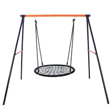 A-Frame Large Swing Stand 220 LBS Heavy Duty  48'' Spider Web Tree Swing Set