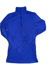 PATAGONIA Capilene  Long Sleeve Shirt 1/4 Zip Base Layer Blue M