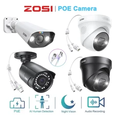 ZOSI 4MP/5MP/8MP PoE Security IP Camera Add-on Outdoor Sound&Light Alarm Network