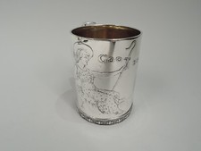 Tiffany Mug 4254 Antique Christening Baby Cup American Sterling Silver 1873/91