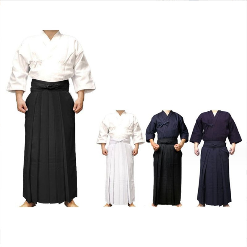Uniforme japonés Kendo Iaido Aikido Hakama artes marciales unisex kimono Dobok