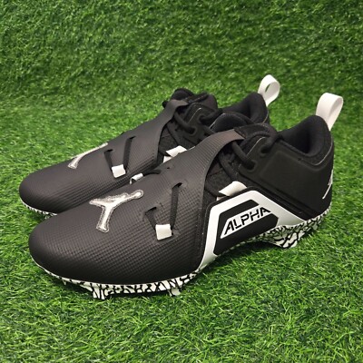 Nike Jordan Alpha Menace 3 Pro LW S P Black Football Cleats FJ4979-001 Men 14.5