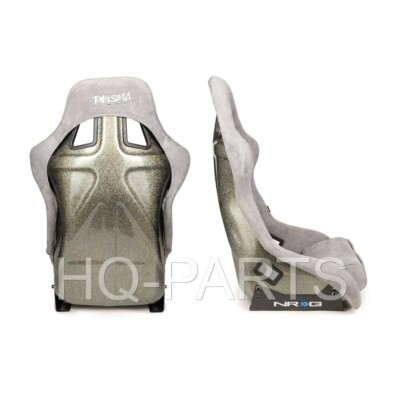 NRG PRISMA FIXED BACK BUCKET RACING SEAT FRP-302GY-ULTRA ALCANTARA