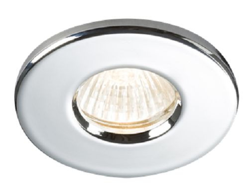 4 x BATHROOM SHOWER CEILING DOWNLIGHTS HALOGEN LED IP65 MAINS 240V GU10 ...