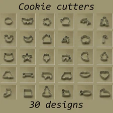 Cookie Cutters Pastry Cake Gingerbread Forms Christmas Baking Decorating Tools N