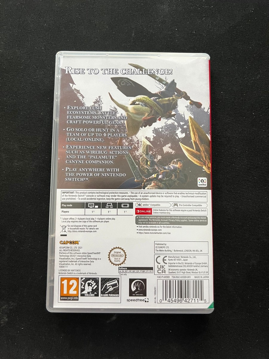 Monster Hunter Rise - Included Bonus Content Code - Nintendo 