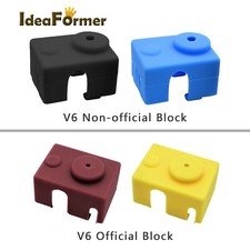 5Pcs V6/V6-PT100 Heater Block Adiabatic Silicone Sleeve Heater Insulation Cover.