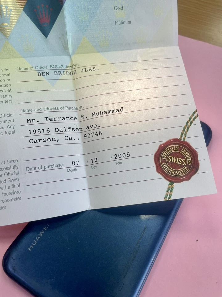 Reloj Rolex Original Vintage 1162033-F151633 Usado Certificado Garantía Derecha Foto 2 de 4