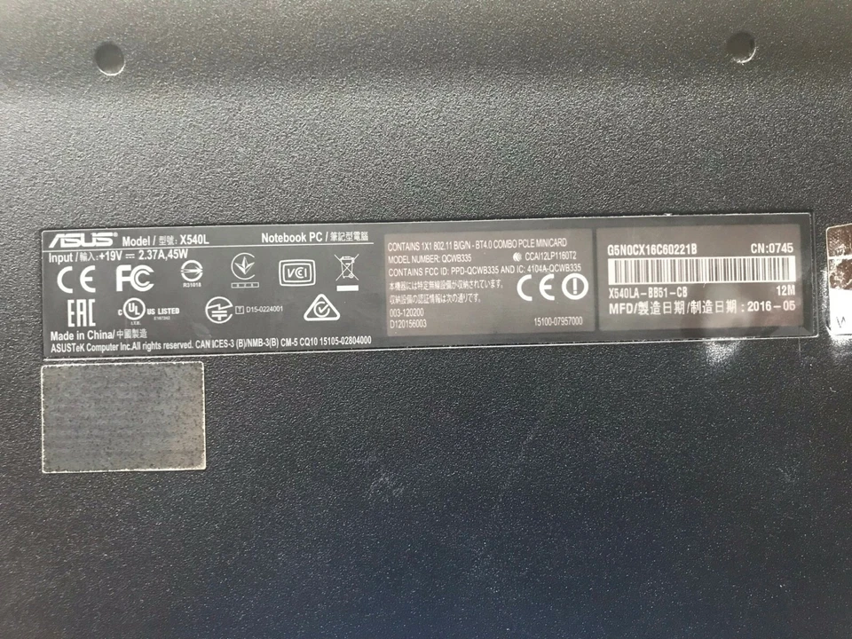 Asus X540LA 15.6" (Win 10 Home, i5-5200U 2.20GHz, 8GB RAM, 1TB, HD 5500) - Image 4 of 4