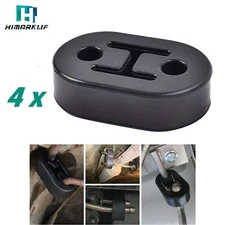 4x Heavy Duty Rubber Tail Pipe Exhaust Mount Bracket Hanger Bushing Insulator 