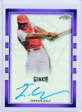2018 Leaf Perfect Game Metal JERRION EALY Purple AUTO Autograph RC Rookie 15/25