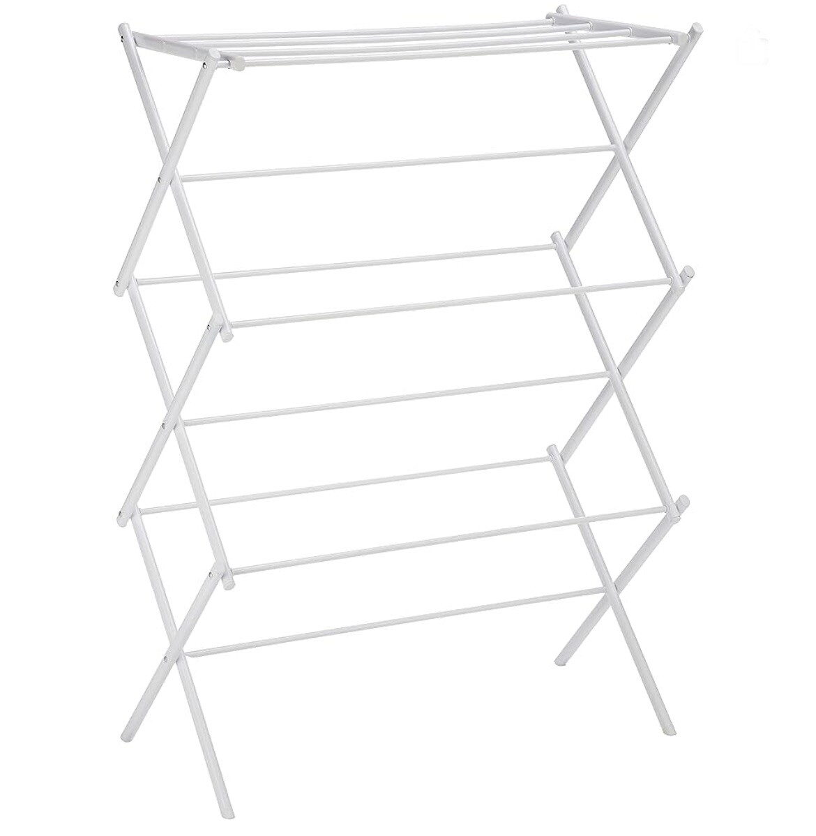 Foldable Linen Rack B00H7P1GPO Foldable Laundry Rack Amazon Basics White NEW! FREE SHIPPING ...
