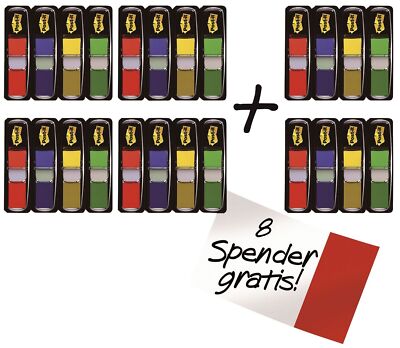 Post-it  Index 683-4+2 Haftstreifen Index Mini - 11,9 x 43,2 mm, sortiert, 16+8 
