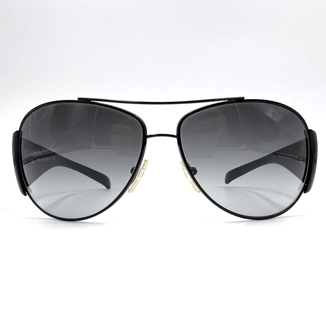 Prada Sunglasses Black Non-prescription SPR64I Full Rim Men's From