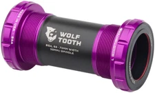 Wolf Tooth Bottom Bracket - English (BSA), 68/73mm, For 30mm Spindle, Ultraviole