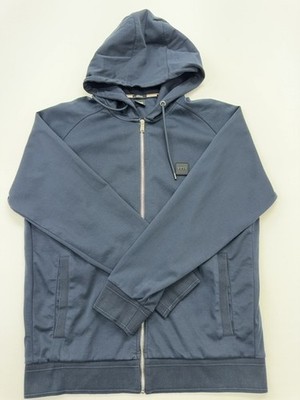 BOSS Boys Blue Full Zip Hoodie Size XL Regular Front Pockets Hooded