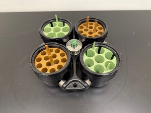 Thermo Scientific 75003607 Centrifuge Rotor w/ 75003608 Buckets & Inserts