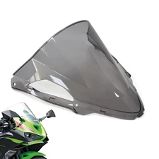 For Kawasaki ninja ZX-6R Windscreen Windshield Double Shield Protector Grey