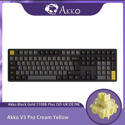 Akko 5108B Plus Black Gold mechanische Tastatur   neu