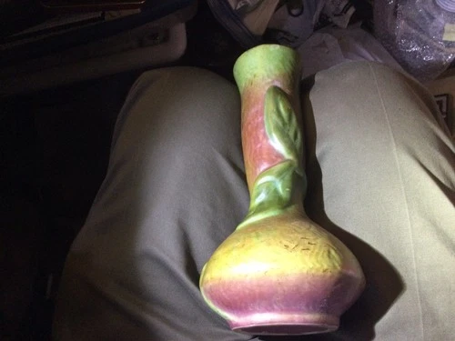 Antique 1930’s Weller Art Pottery Vase Malverne Excellent Condition No Reserve