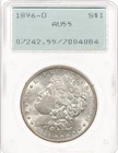 1896-O $1 PCGS AU55 Morgan Silver Dollar Rattler OGH