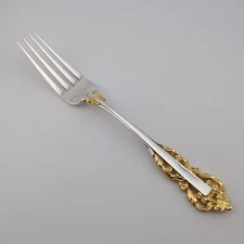 Gorham Golden Medici Sterling Silver Place Fork - 7 1/2" - No Monograms