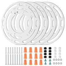 4 Pack Universal Light Fixture Mounting Bracket, 4 Inch Diameter Ceiling Ligh...