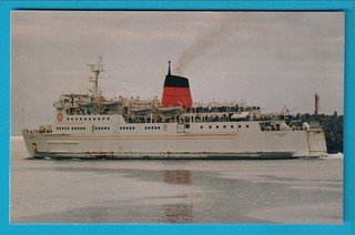 Original PC Size Real Photo Isle Of Man Steam Packet KING ORRY in White