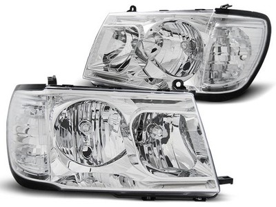 Headlights for Toyota Land Cruiser Fj100 1998-2001 2002 2003 2004 VR-1583 Chrome