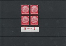 DR MiNr. 552 HAN ** POSTFRISCH VIERERBLOCK Hindenburg Trauerrand Deutsches Reich