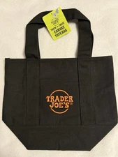 Trader Joe’s Trick or Treat Canvas Tote Bag Black