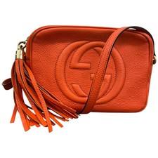 Gucci Women's Small Soho Disco Cross Body Bag Orange