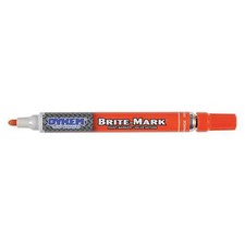 Dykem 84005 Paint Marker, Medium Tip, Orange Color Family, Paint